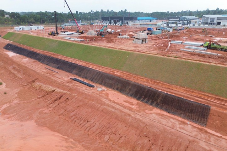 Geocell Implementation at Tunas Prima Industrial Estate Batam